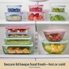 Pyrex Pyrex® Simply Store® Tinted Glass 2-cup Round Storage Containers, 6-pc Set, Mixed Colors