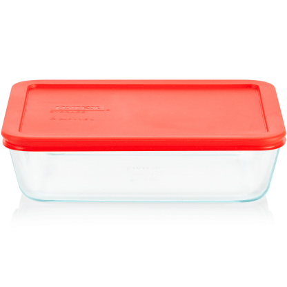 Pyrex Pyrex® Simply Store® 6-Cup Rectangle Glass Storage with Plastic Lid