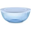 Pyrex Pyrex® Colors Sculpted Tinted 4.5-quart Mixing Bowl with Lid, Blue