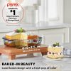 Pyrex Pyrex® Sculpted Tinted Colors 8" Square Baking Dish, Smoke