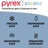Pyrex Pyrex® Simply Store® Tinted 6-piece Round Storage Value Pack with Blue Plastic Lids