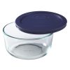 Pyrex Pyrex® Simply Store® 4-cup Glass Food Storage Container with Blue Lid
